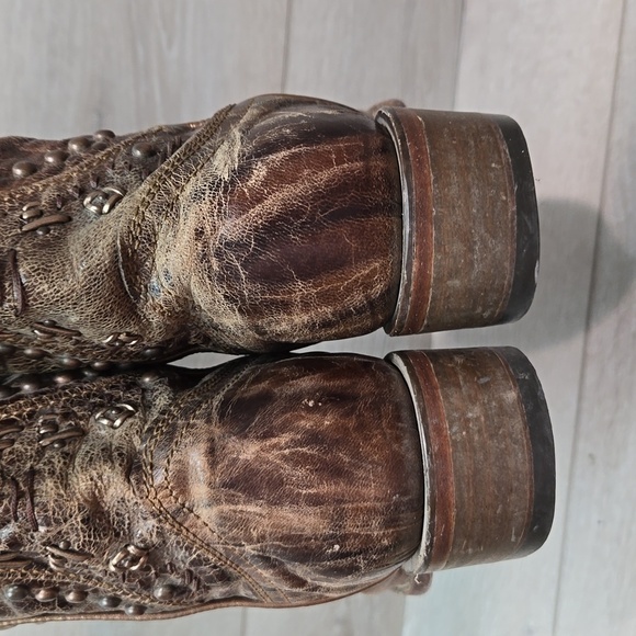 Corral Women 43751 Leather Western HOBO Square Toe boho sz 7.5M - Picture 6 of 14